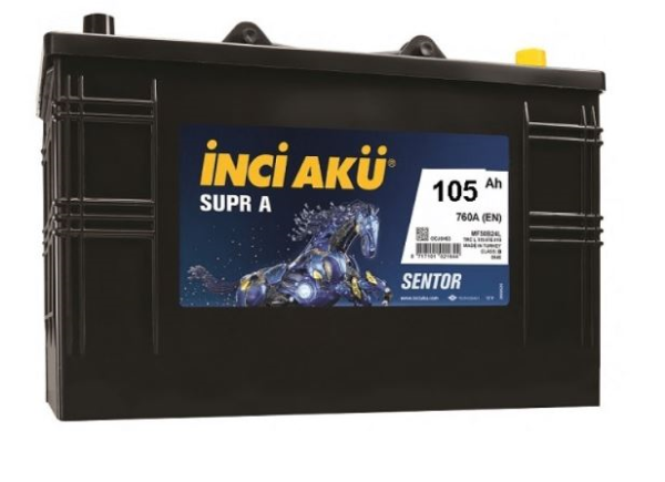 105AH 760EN SUPR A SENTOR (ALÇAK) – İNCİ AKÜ